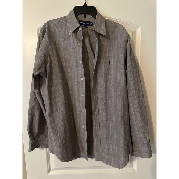 Ralph Lauren Mens L Shirt Classic Fit Button Down Multicolor Long Sleeves - Golf - Picture 1 of 2
